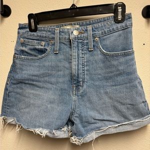 Madewell curvy high rise shorts